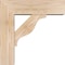 Ekena Millwork Funston Block Smooth Bracket w/ Offset Brace, Douglas Fir, 5 1/2"W x 16"D x 16"H BKT0604X16X16FST05SDF - alternate 4